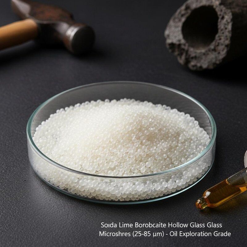 Microsfere cave di vetro borosilicato soda-lime con diametro di 25-85 micron per l'area di esplorazione petrolifera