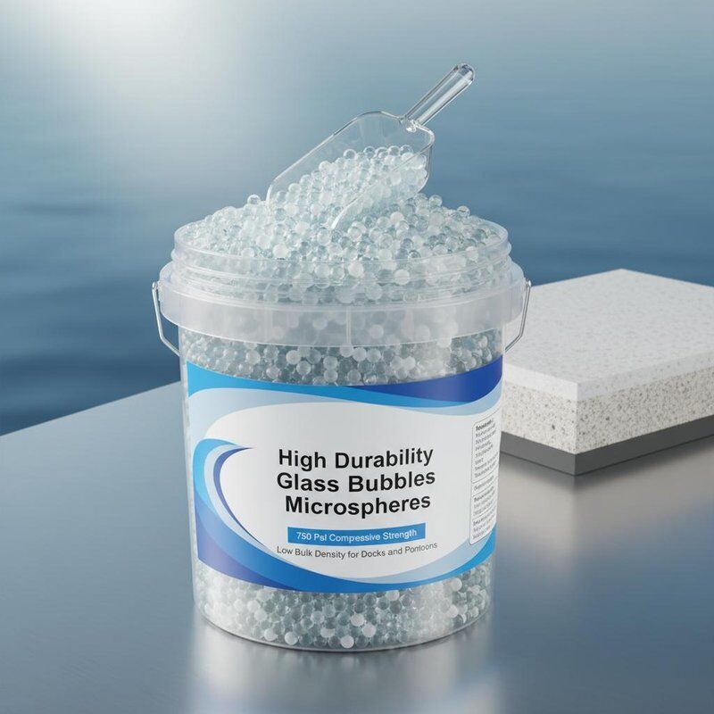 Microsfere di Vetro ad Alta Durabilità con Resistenza alla Compressione di 750 Psi e Bassa Densità Apparente per Docks e Pontili